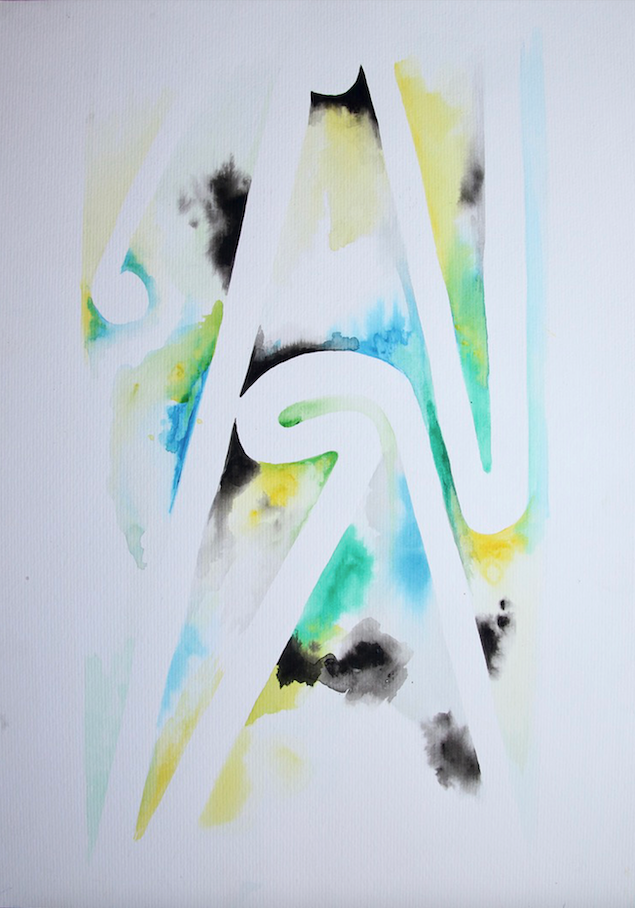 Watercolour Kowhaiwhai Prints 4/4