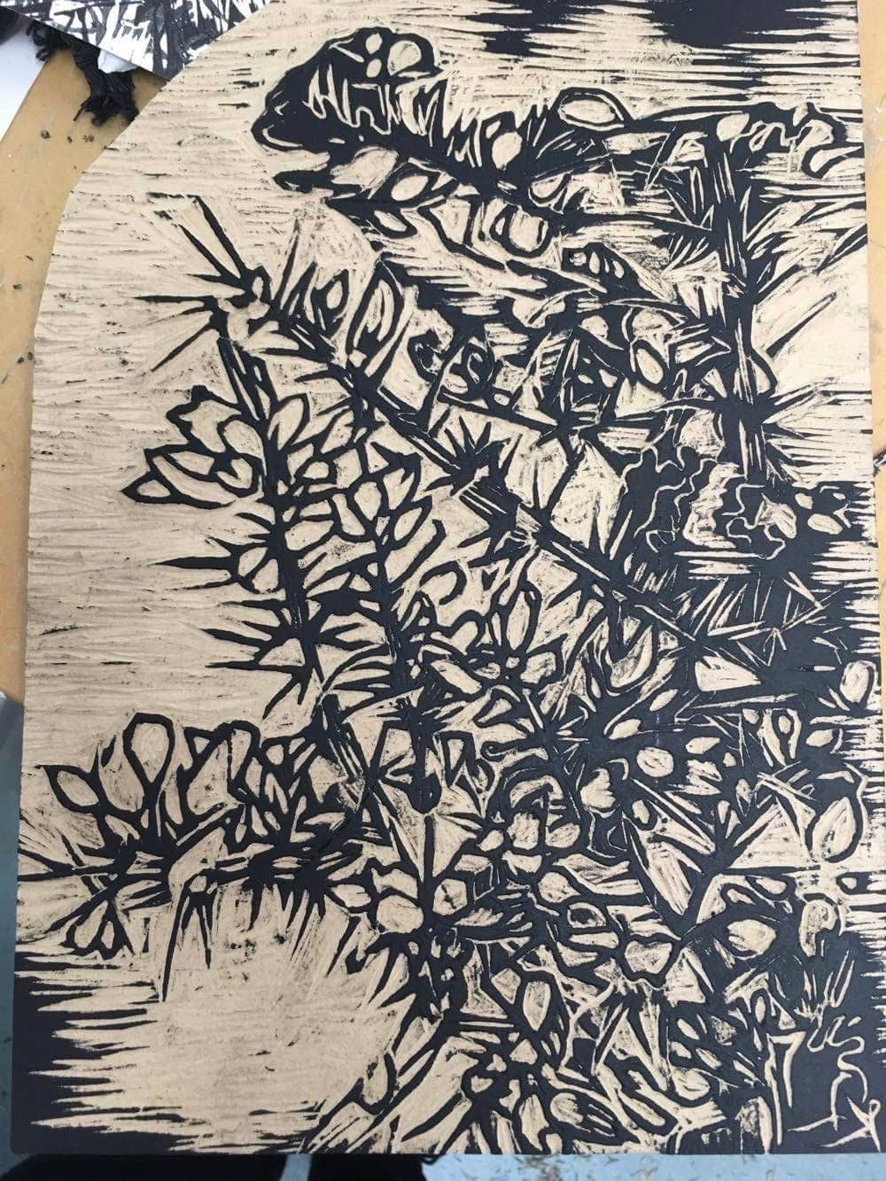 Gorse wood cut 1/5